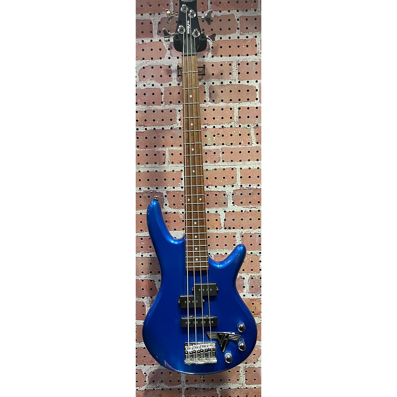 Used Ibanez Gsrm Mikro Short Scale Electric Bass Guitar Blue Guitar