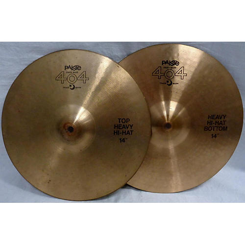Used Paiste 14in 404 HiHat Pair Cymbal Guitar Center