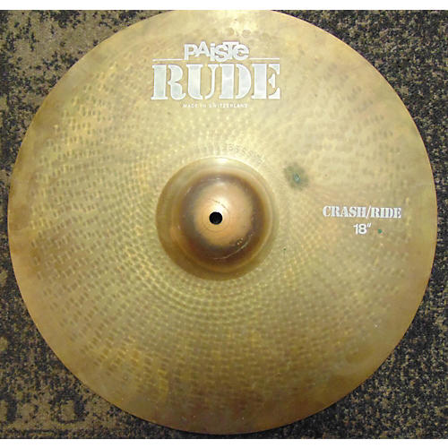 Used Paiste 18in Rude Classic Crash Ride Cymbal Guitar Center