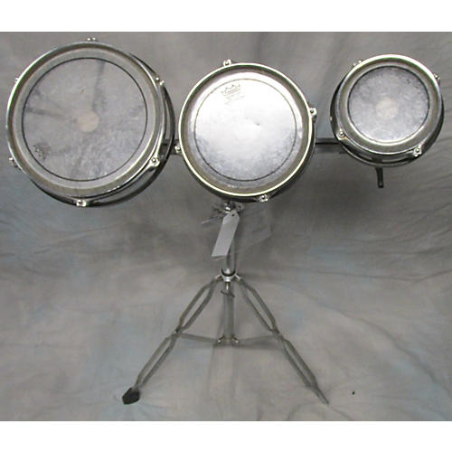 Used Remo 3 Piece Rototom Roto Toms Black Chrome 64 Guitar Center