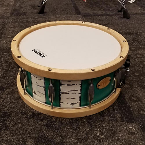 Used Battlefield Drums 5.5X14 Maple Wood Hoop Snare Drum Custom Graphic