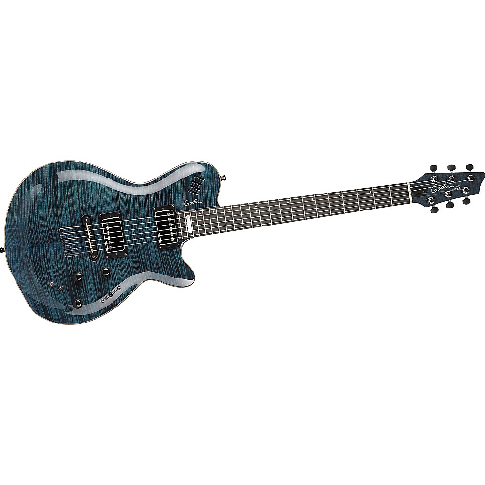 UPC 623501022915 product image for Godin Lgx-Sa Aaa Flamed Maple Top Electric Guitar Transparent Blue | upcitemdb.com