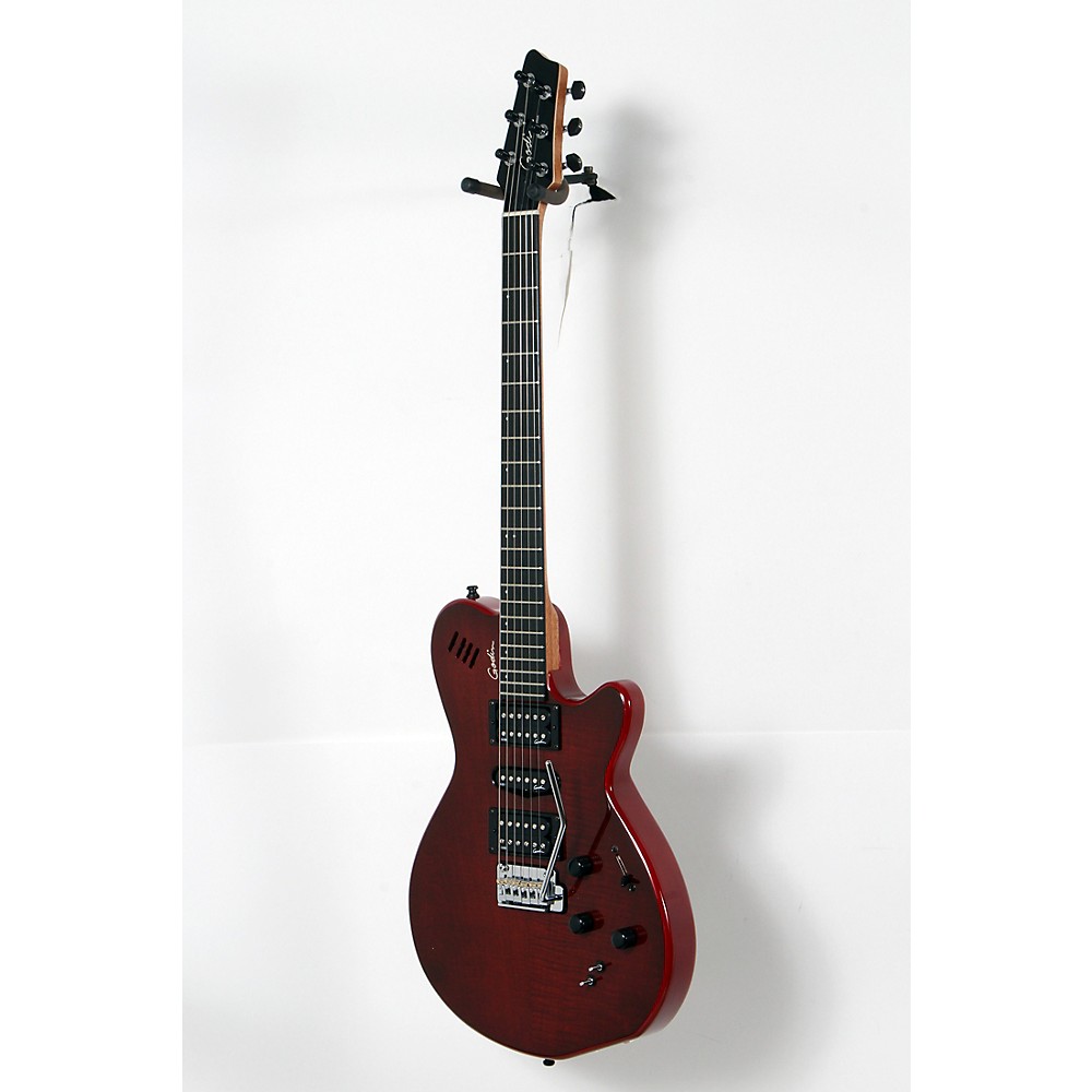 UPC 888365993034 product image for Godin Xtsa Flame Electric Guitar Transparent Dark Red 888365993034 | upcitemdb.com