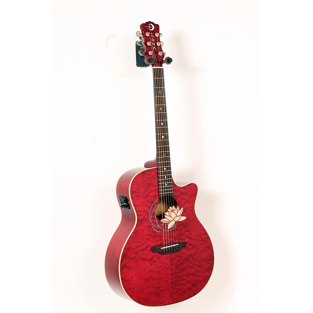 UPC 888365248646 product image for Luna Guitars Flora Series Lotus Grand Auditorium Cutaway Acoustic-Electric Guita | upcitemdb.com