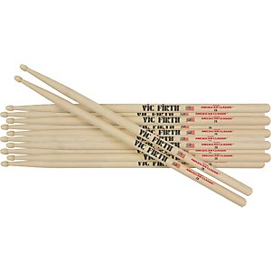Vic Firth 6-Pair American Classic Hickory Drum Sticks by Vic Firth