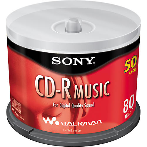 Sony 80Minute CDR Music Spindle (50 pack) Guitar Center