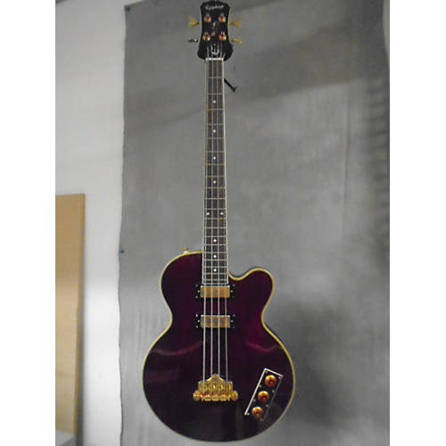 Used Epiphone Allen Woody Signature Electric Bass Guitar Burgandy 