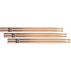 Vic Firth American Classic Hickory Wood 5A 3 Pair by Vic Firth