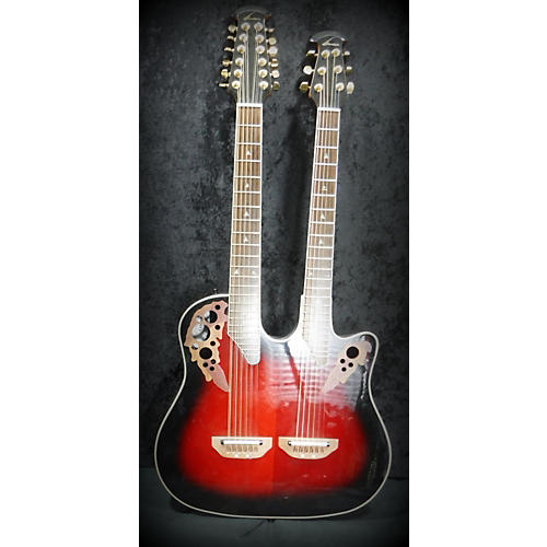 Used Ovation CSE225 Celebrity Double Neck Acoustic Electric Guitar