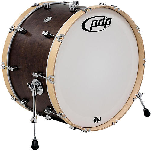 PDP by DW Concept Series Classic Wood Hoop Bass Drum 24 x 14 in. Walnut