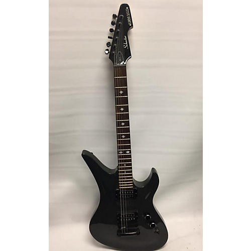 Used Schecter Guitar Research Diamond Series Avenger Solid Body Electric Guitar Silver Sparkle