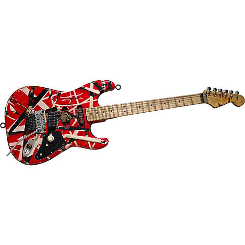 EVH Eddie Van Halen Frankenstein Replica Electric Guitar Black/White/Red | Guitar Center