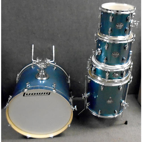 Used Ludwig Element Evolution Drum Kit Azure Sparkle Guitar Center