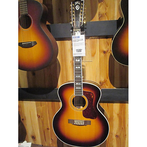 Used Guild F512 12 String Acoustic Electric Guitar Guitar Center