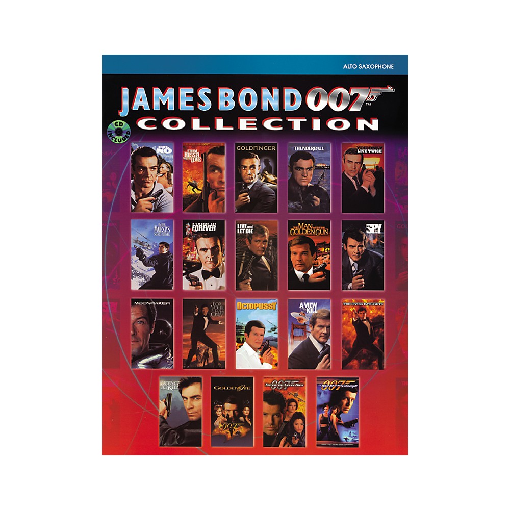 Alfred James Bond 007 Collection Alto Sax Book amp; CD 1288217329212 00 