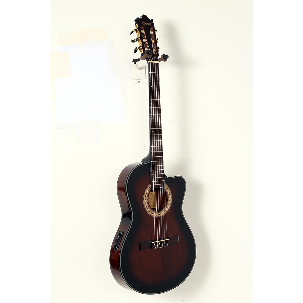 UPC 190839028853 product image for Ibanez Ga35 Thinline Acoustic-Electric Classical Guitar Dark Violin Burst 190839 | upcitemdb.com