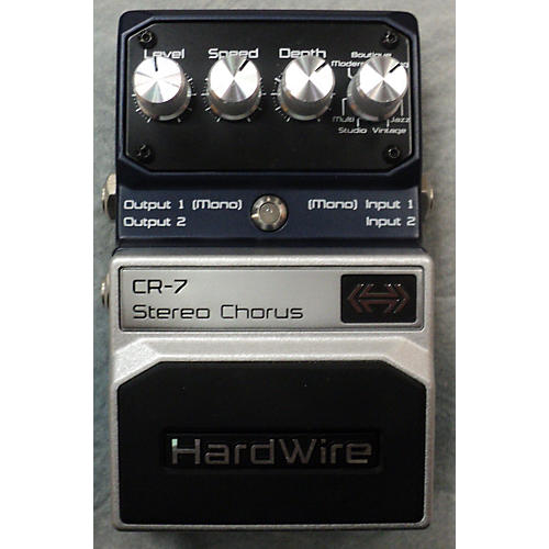 Used Digitech HardWire Series CR7 Stereo Chorus Effect Pedal Guitar