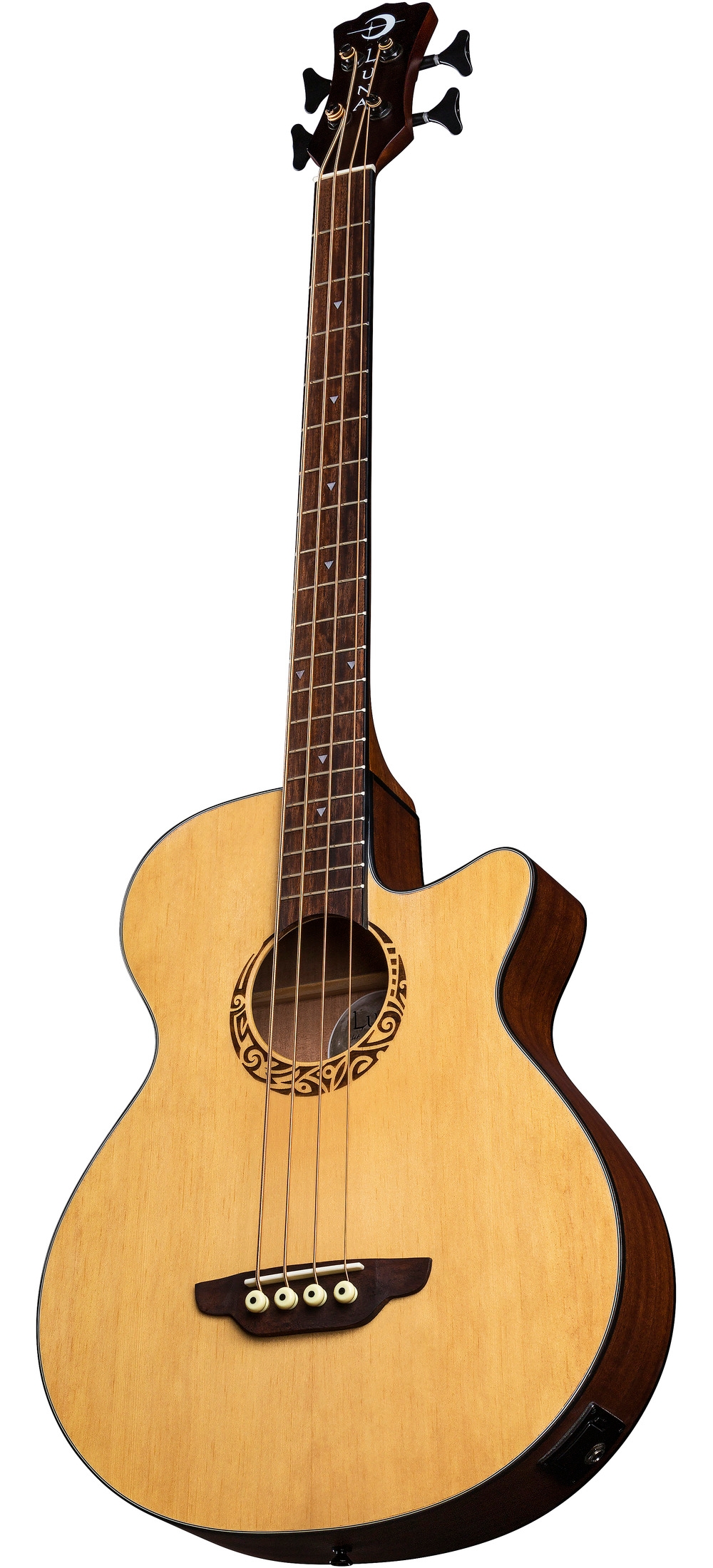 Luna Guitars Tribal Short Scale Acoustic-Electric Bass | eBay