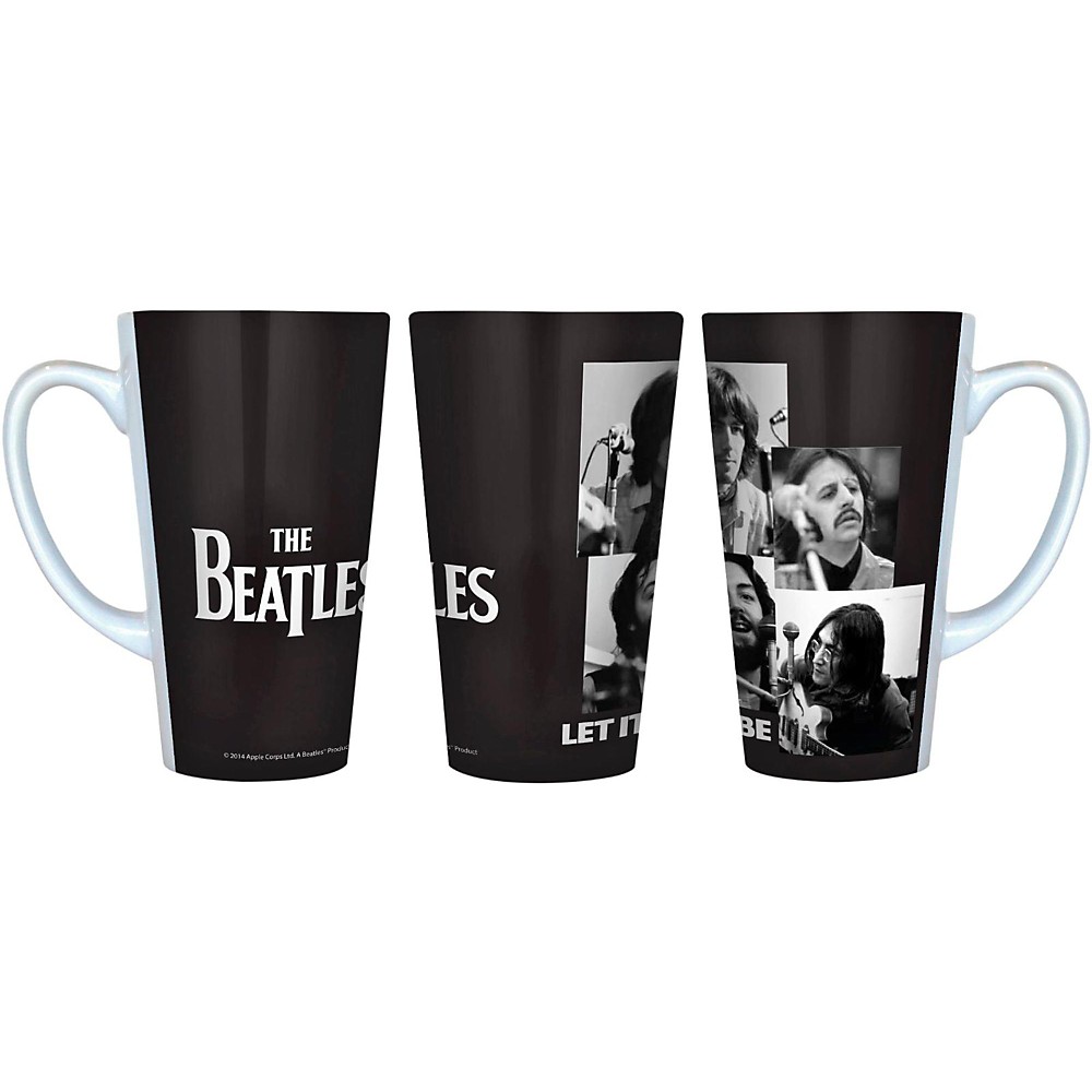 UPC 846757356270 product image for Boelter Brands Beatles Let It Be Black And White Latte Mug 16 Oz. | upcitemdb.com