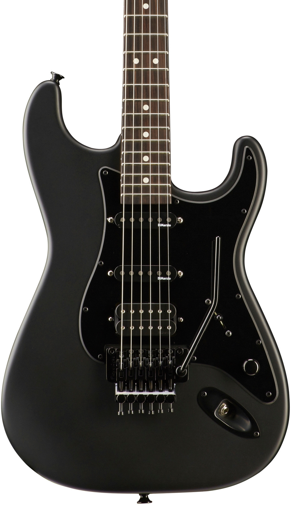 Charvel USA Select SoCal HSS Floyd Rose Rosewood FB Electric Guitar Pitch Black