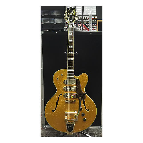 Used Jay Turser JT155 Hollow Body Electric Guitar GOLD SPARKLE Guitar