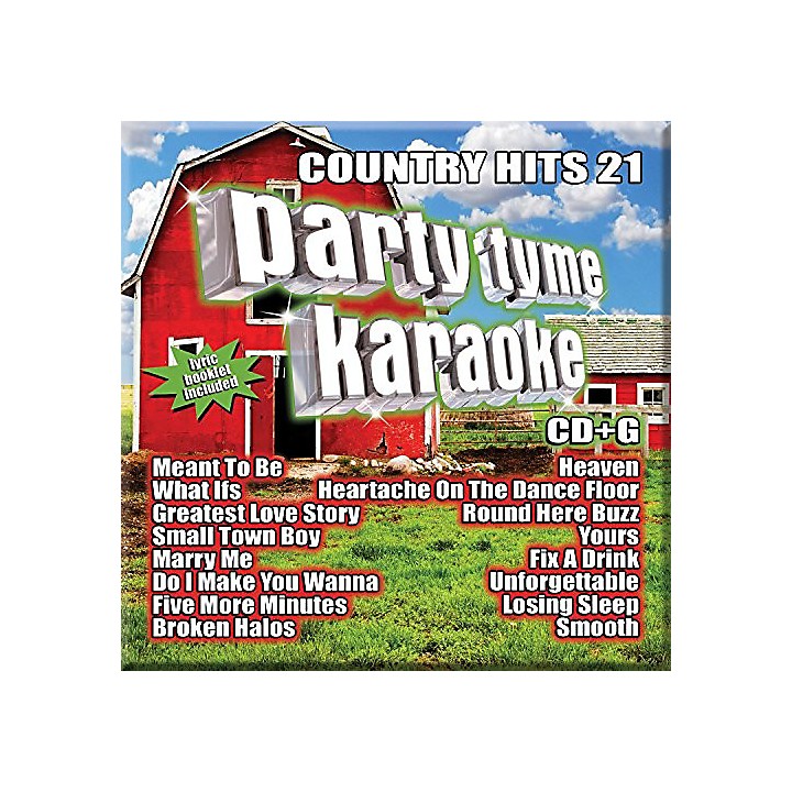 Various Artists Party Tyme Karaoke Country Hits 21 CD Guitar Center