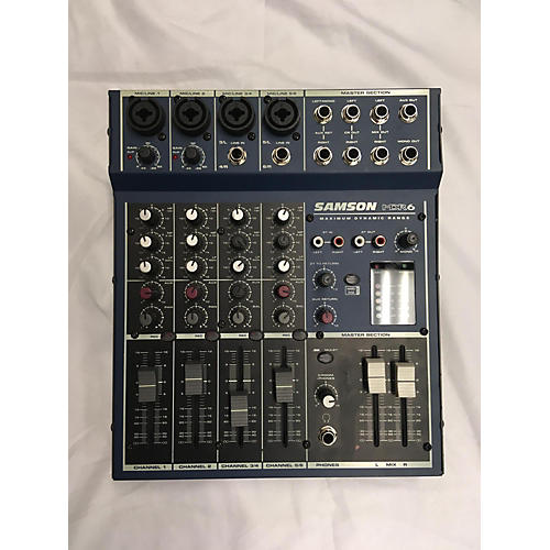 Used Samson MDR6 Unpowered Mixer Guitar Center