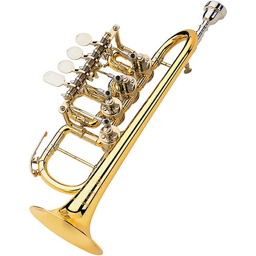 Scherzer Meister Johannes Rotary Valve Piccolo Trumpet 8111 Gold