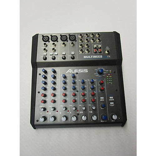 Used Alesis MultiMix 8 FX USB 8Channel Unpowered Mixer Guitar Center