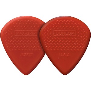Dunlop Nylon Max Grip Jazz III Guitar Picks 6 Pack by Dunlop