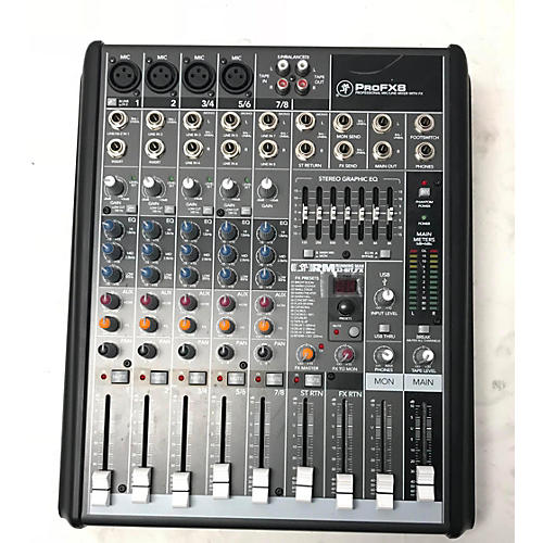 Used Mackie PROFX8 Unpowered Mixer Guitar Center