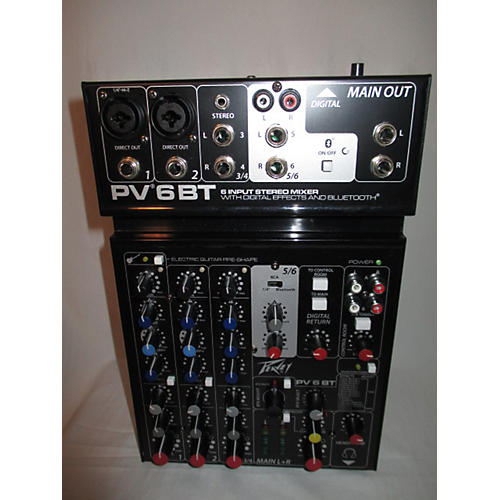 Used Peavey PV6BT Unpowered Mixer Guitar Center