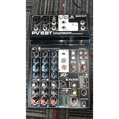 Used Peavey PV6BT Unpowered Mixer Guitar Center
