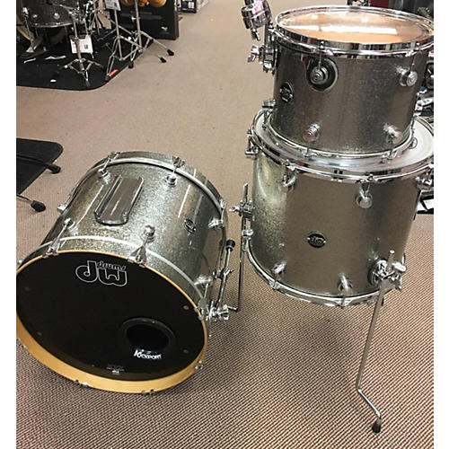 Used DW Performance Series Drum Kit Silver Sparkle Guitar Center