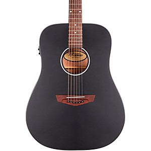 D'Angelico Premier Series Lexington CS Non-Cutaway Dreadnought Acoustic/Electric Guitar Matte Black 