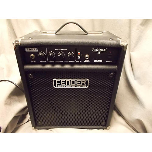 Used Fender Rumble 15 15w 1x8 Bass Combo Amp Guitar Center