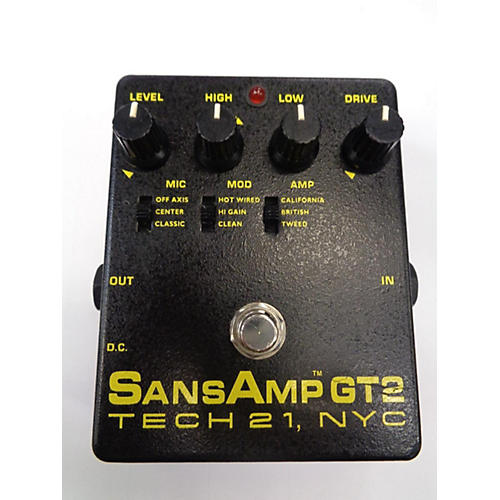 Used Tech 21 Sansamp GT2 Tube Amp Emulator Effect Pedal Guitar Center
