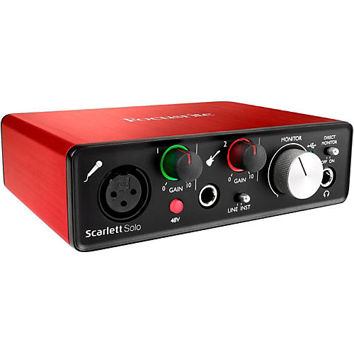 focusrite scarlett solo usb audio interface