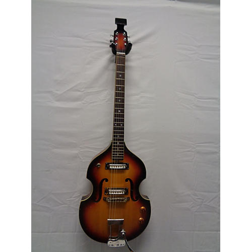 Vintage Teisco Silvertone Violin Guitar Hollow Body Electric Guitar