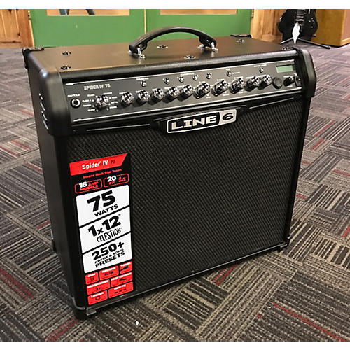 Used Line 6 Spider IV 75W 1x12 Guitar Combo Amp | Guitar Center