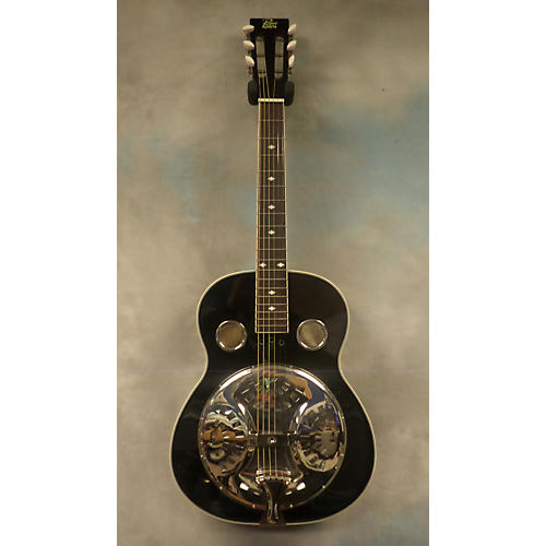 Used Rogue Square Neck Resonator Black Acoustic Guitar Black Guitar
