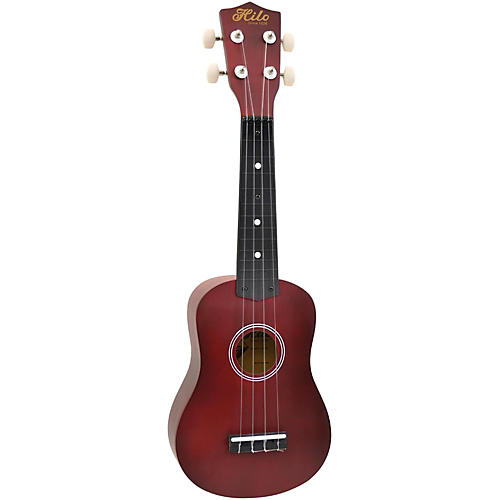 Hilo Standard Soprano Ukulele Transparent Red Guitar Center