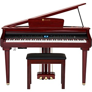 Williams Symphony Grand Digital Piano with Bench Mahogany Red 