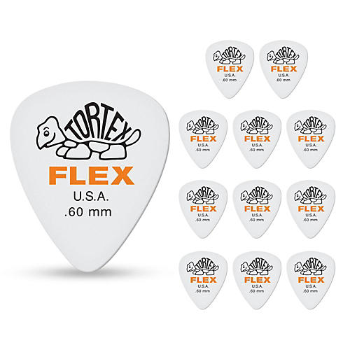 Dunlop Tortex Flex Standard Guitar Picks .60 mm 12 Pack Guitar Center