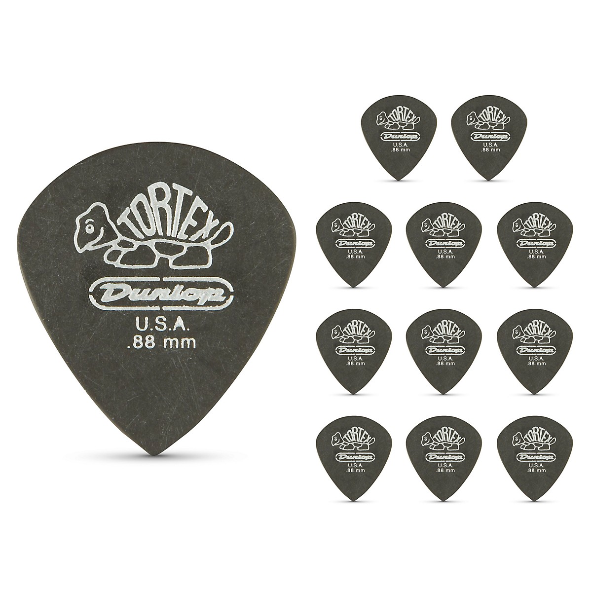 Dunlop Tortex Pitch Black Jazz Guitar Picks Dozen Mm Guitar Center