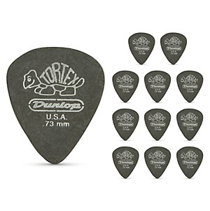 Dunlop Tortex Pitch Black Standard Guitar Picks 1 Dozen by Dunlop
