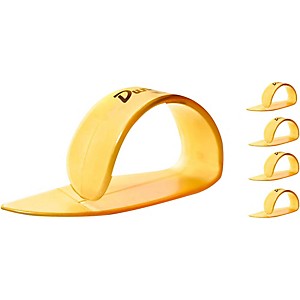 Dunlop Ultex Medium Thumbpicks Gold 4 Pack by Dunlop