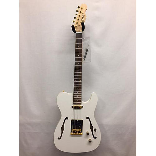 Used COZART T Style White Hollow Body Electric Guitar Guitar Center