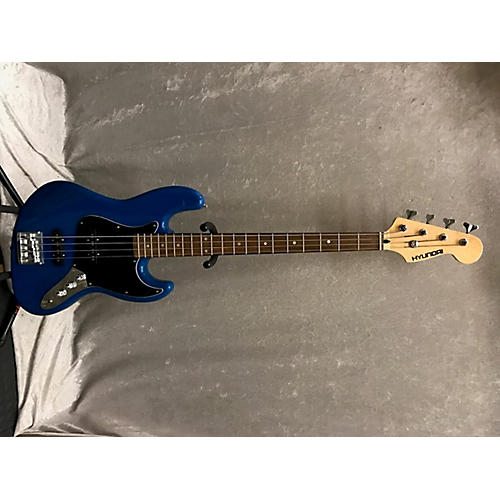 Used Hyundai JB20 Blue Electric Bass Guitar Guitar Center