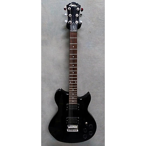 Used Lyon By Washburn LI15 Black Solid Body Electric Guitar Black